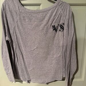 Victoria's Secret Heather Gray Long Sleeve Tee